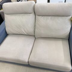 【ジモティ来店特価!!】2人掛けソファー　ブルー　J-250526