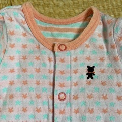 ミキハウスロンパース　ベビー服　新生児の画像