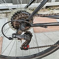 ロードバイク ドロップハンドル シマノ14段変速搭載 700×28c 黒の画像