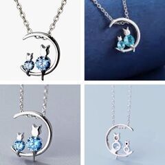 ダブルラブリーキャットネックレス（新品）の画像