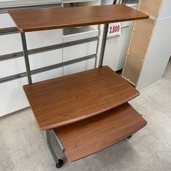 9852 PCデスク パソコンデスク デスク ブラウン 茶色 引出しタイプ 幅800mm × 奥行540mm × 高さ1010mmの画像