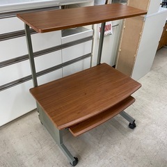 9852 PCデスク パソコンデスク デスク ブラウン 茶色 引出しタイプ 幅800mm × 奥行540mm × 高さ1010mmの画像