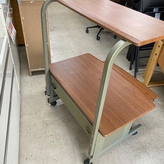 9852 PCデスク パソコンデスク デスク ブラウン 茶色 引出しタイプ 幅800mm × 奥行540mm × 高さ1010mmの画像