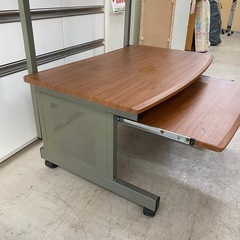 9852 PCデスク パソコンデスク デスク ブラウン 茶色 引出しタイプ 幅800mm × 奥行540mm × 高さ1010mmの画像