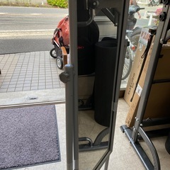 9831 鏡 ミラー 姿見 全身鏡 大き目 シルバー 幅400mm × 奥行410mm × 高さ1600mmの画像