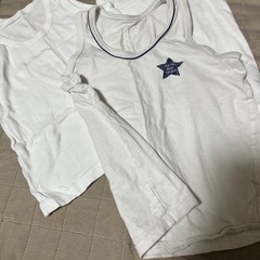 男児110サイズ　白肌着　3枚セット　ランニング