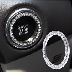 エンジンスタートボタン/デコレーションリング②（新品）シルバー