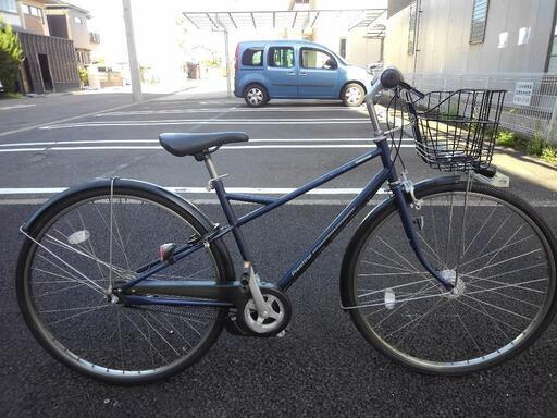 27インチ自転車】美品❗️変速なし前後タイヤ、前カゴ新品