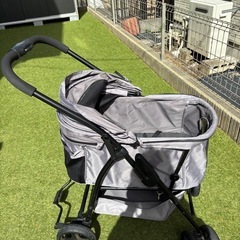 【GEX OSOTO】美品☆犬用カート  ペットカート  多頭飼いの画像