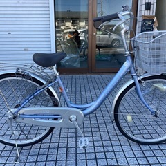 【24インチ自転車】軽量アルミフレーム製❗️美品❗️LEDオート...