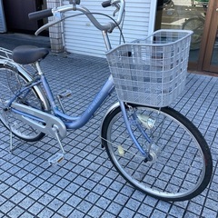 【24インチ自転車】軽量アルミフレーム製❗️美品❗️LEDオートライト付　変速なし　若林自転車　浜大津　SALE中❗️　　の画像