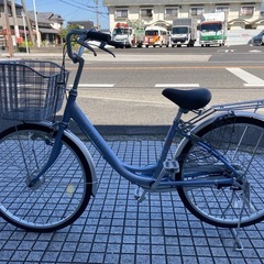 【24インチ自転車】軽量アルミフレーム製❗️美品❗️LEDオートライト付　変速なし　若林自転車　浜大津　SALE中❗️　　の画像