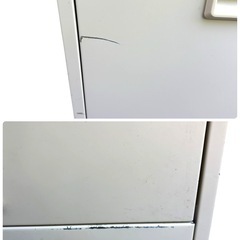 KUROGANE クロガネ 2段ファイルキャビネット 鍵付 引き出し ファイル書庫 収納庫 物置 書類棚 単体書庫 中古オフィス家具の画像