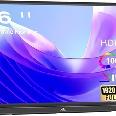 モバイルモニター 16インチ Kenowa 1920x1200 ...
