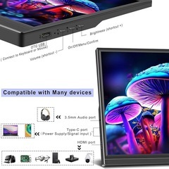 モバイルモニター 16インチ Kenowa 1920x1200 IPSパネルの画像