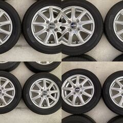 ★155/65R13 軽自動車用 ★アルミホイル ★タイヤの山はかなり有り★ホイルリム部ガリキズ無しの画像