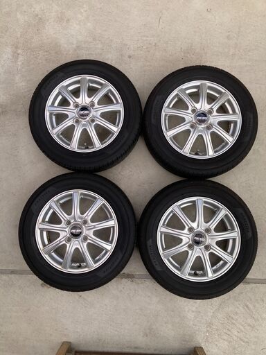 ★155/65R13 軽自動車用 ★アルミホイル ★タイヤの山はかなり有り★ホイルリム部ガリキズ無し