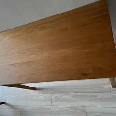 無印良品　オーク無垢材　デスクの画像