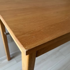 無印良品　オーク無垢材　デスクの画像