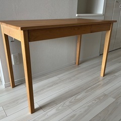 無印良品　オーク無垢材　デスク