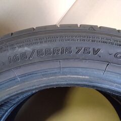 軽自動車タイヤ　165/55Ｒ15　２本の画像
