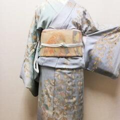 訪問着レンタル¥9,800単品　箔辻が花パープルグレー淡