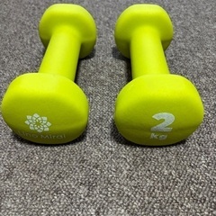 ダンベル 2kg 2個セット イエロー
