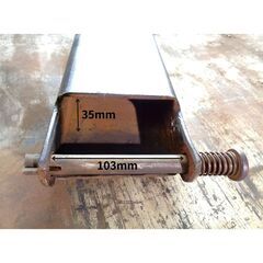 中古 サヤフォーク 1500×120×60mm 止めピン付の画像