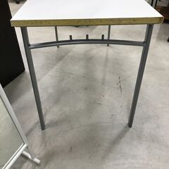 ★ジモティ割引あり★ 平机 デスク ホワイト W(幅)120×D(奥行き)60×H(高さ)70cm ※クリーニング済みの画像