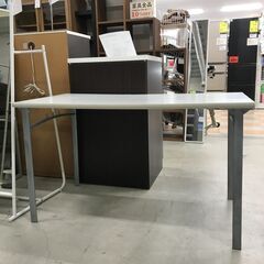★ジモティ割引あり★ 平机 デスク ホワイト W(幅)120×D(奥行き)60×H(高さ)70cm ※クリーニング済みの画像