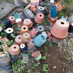 【無料】使い古しの植木鉢いろいろ差し上げます（引き取り限定）の画像