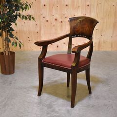 ≪zyt2135ジ≫ エスニック家具 アンティーク調 木製アーム...