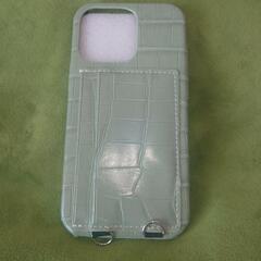 《新品》iPhone ケースホルダー グリーン系 チェーンストラップ付きの画像