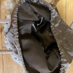 毛糸のバッグの画像
