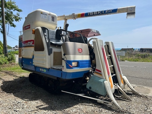 宮崎　イセキ 2条刈りコンバイン 18馬力 パワステ 2条　HVG218 動画有 宮崎 イセキ 2条刈りコンバイン 18馬力 パワステ 2条 HVG218 動画有