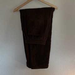 《coen》 コーデュロイ イージーパンツ ブラウン／リラックス感◎キャンプ・部屋着にもの画像