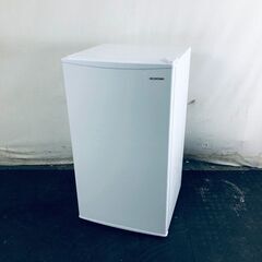 ID:rg220599 アイリスオーヤマ IRISOHYAMA 冷蔵庫 一人暮らし 中古 2021年製 1ドア 93L ホワイト 直冷式 右開き IRJD-9A-W  【リユース品：状態B】【送料無料】【設置費用無料】の画像
