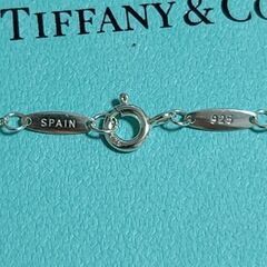 未使用　ティファニー TIFFANY&CO. ダイヤモンド ネックレス 44cm Pt プラチナ　アクセサリーの画像