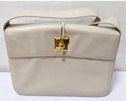 LOEWE　ハンドバッグ　ショルダーバッグ　アイボリー　ラッチロック　2way　レザー　レディース　鞄　ロエベ