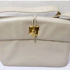 LOEWE　ハンドバッグ　ショルダーバッグ　アイボリー　ラッチロ...