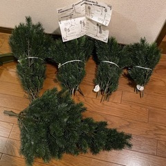 クリスマスツリーと装飾品セット　150cmの画像