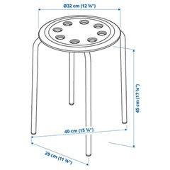 IKEAチェア　マリウス　2点セット の画像