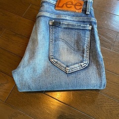 日本製lee ridersデニムジーンズスキニースリムタイトフィ...