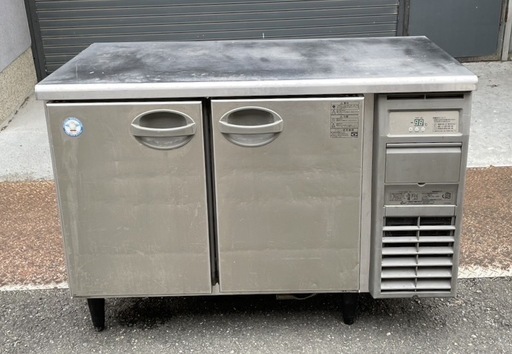 【動確済み】2019年 フクシマ 業務用台下冷蔵庫 YRC-120RM2-R 1200×600×860 冷蔵239L 単相 100V テーブル形冷蔵庫 コールドテーブル 大阪