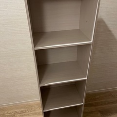 収納棚 ホワイトシェルフ 4段   