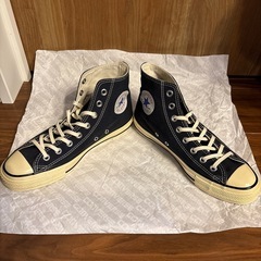 【大幅お値下げしました】【25cm】コンバース オールスター US エイジドカラーズ ハイ インクブルーの画像
