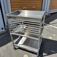 IKEA KUNGSFORS ステンレス キッチンワゴン 90334933の画像