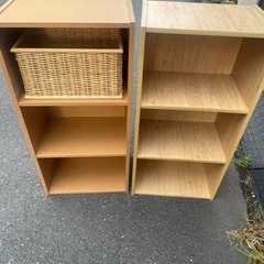 無料　カラーボックス2個セット