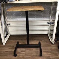 昇降式テーブル 約69x48x76-115cm キャスター付きの画像