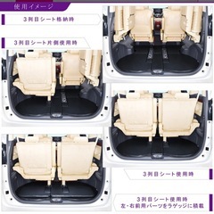 Levolva 30系 アルファード ヴェルファイア ハイブリッド含む 専用ラゲッジフラットマット ラゲッジマット ラゲージフラットマット【GGH30W GGH35W AGH30W AGH35W AYH30W トランクマット カスタムパーツ フロアマット 純正超 レヴォルヴァ】【SOVIE】の画像